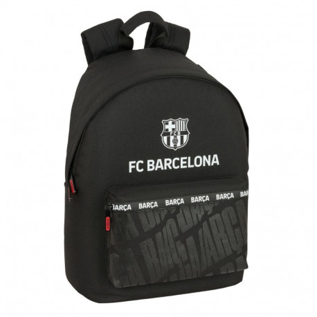 School Bag F.C. Barcelona Black 31 x 41 x 16 cm