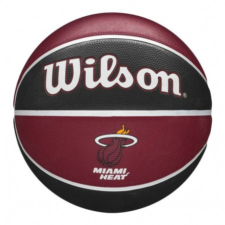 Basketball Ball Wilson NBA Tribute Miami  Dark Red Natural rubber (Size 7)