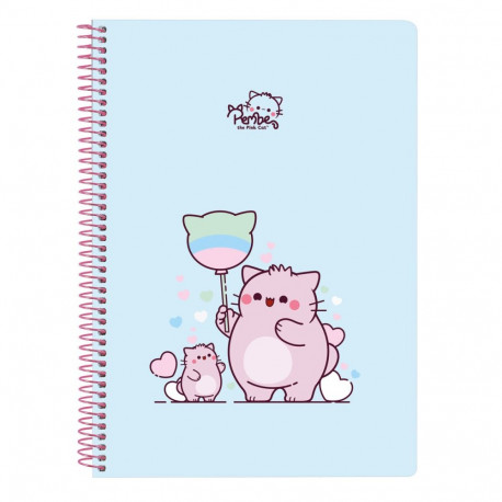 Ring binder Pembe The pink cat Multicolour 15.5 x 22 x 1 cm