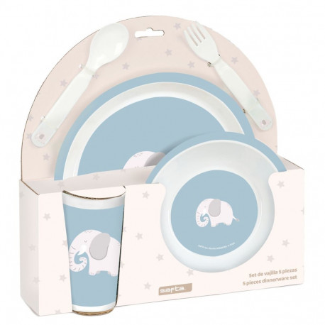 Laste lauanõude komplekt Safta Elefante PVC