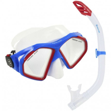 Snorkel Goggles and Tube Aqua Lung Sport Hawkeye Combo One size