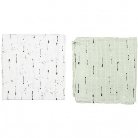 Muslin Pirulos 548 ARROWS 384 56 Blue 2 Pieces