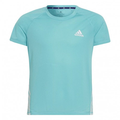 Child's Short Sleeve T-Shirt Adidas AEROREADY Aquamarine