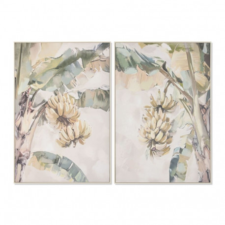 Kangas Home ESPRIT Kollane Roheline Troopiline 82,5 x 3,5 x 122,5 cm (2 Ühikut)