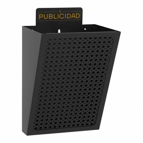 Letterbox Arregui Black Steel 22 x 19 x 35,5 cm