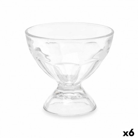 Ice Cream and Milk Shake Glass Vivalto Transparent Glass 280 ml (6 Units)