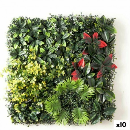 Vertical Garden Ibergarden Red Green Plastic Sheets 50 x 50 cm (10 Units)