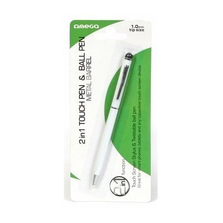 Omega puutepliiats Stylus, valge