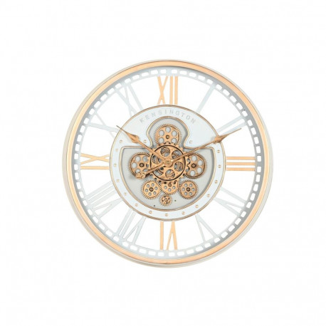 Wall Clock Home ESPRIT White Metal Crystal Vintage 60,5 X 9,5 X 60,5 CM