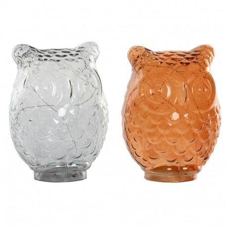 Valgustikaunistus Home ESPRIT Kristall 15 X 12 X 20 CM (2 Ühikut)