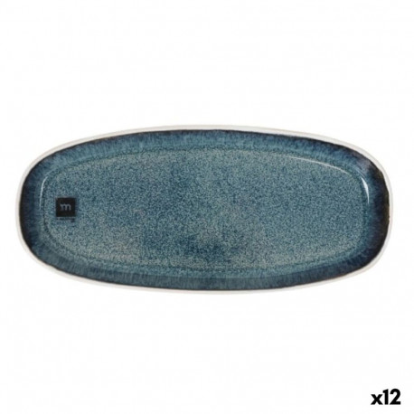 Serving Platter La Mediterránea Savina Oval Ø 25,5 x 11,6 x 2,4 cm (12 Units)