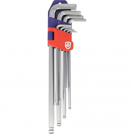 Kuuskantvõtmed Workpro 1,5, 2, 2,5, 3, 4, 5, 6, 8, 10 mm Kula 9 Tükid, osad (9 Ühikut)