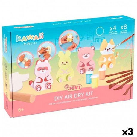 Käsitöökomplekt Jovi KAWAII AIR DRY Mitmevärviline (3 Ühikut)