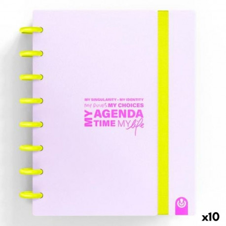 Diary Carchivo My Agenda Time My Lfe Light mauve A5 (10 Units)