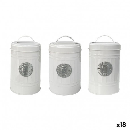 Purk Quttin Valge Hõbedane Metall (18 Ühikut)