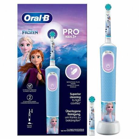 Elektriline Hambahari Oral-B Frozen Must Mitmevärviline (2 Tükid, osad) (2 Ühikut)