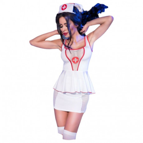 Erotic Costume Chilirose White Sexy Nurse - L/XL