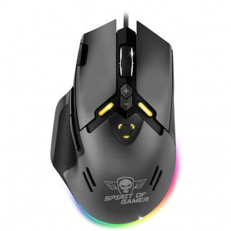 Hiir Spirit of Gamer Elite M60 Valge RGB 8000 DPI 12000 dpi