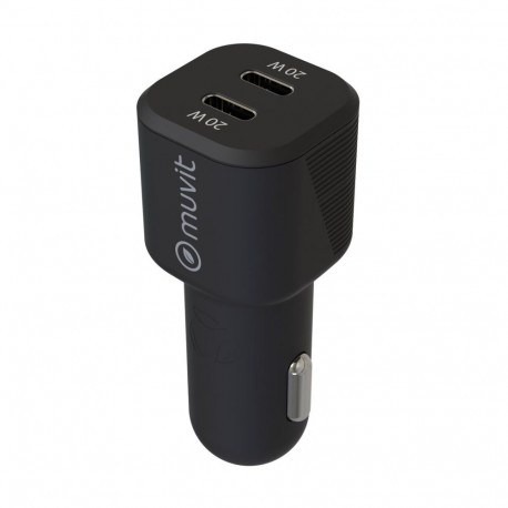 Car Charger Muvit for Change Black
