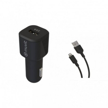Car Charger Muvit 1,2 m Black