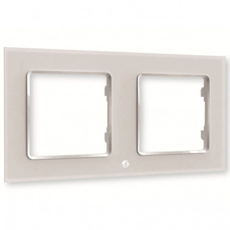 Light switch surround Shelly WF2_WHITE White Plastic Wall mounting
