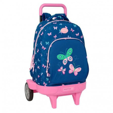 Ratastega koolikott BlackFit8 Mariposas Mitmevärviline 33 x 45 x 22 cm Liblikad