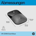Optical Wireless Mouse HP Z3700 Silver
