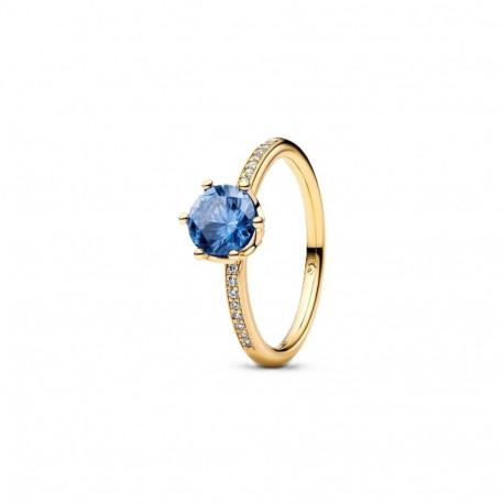Ladies' Ring Pandora 168289C02-52 Blue Golden