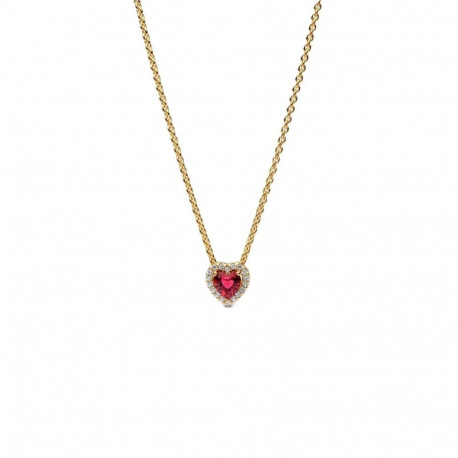 Naiste Kaelakee Pandora 368425C02-45 Kuldne Roosa