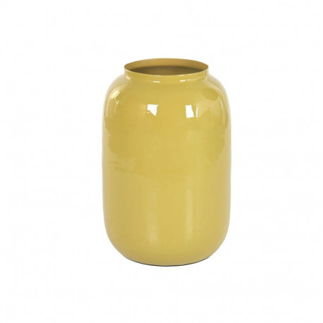 Vase Home ESPRIT Mustard Iron Urban Lacquered 36 x 36 x 51 cm