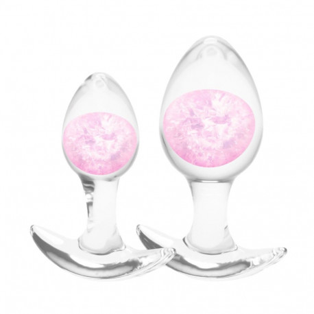 Anal plug NS Novelties Glams Pink 2 Pieces (7 cm) (8 cm)