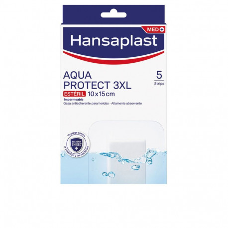 Steriliseeritud sidemed Hansaplast HP AQUA PROTECT 3XL Läbipaistev 10 x 15 cm 5 Ühikut