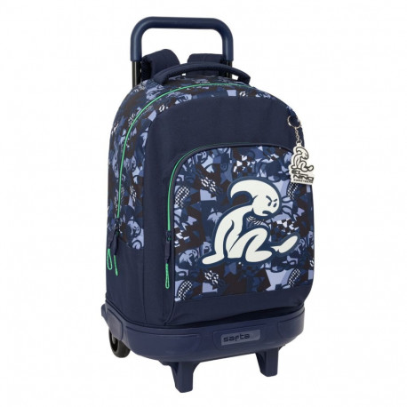 Ratastega koolikott El Niño Navy Meresinine 33 x 45 x 22 cm