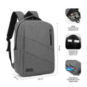 Laptop Backpack Subblim SUBBLIM Grey
