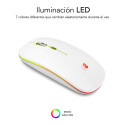 Wireless Bluetooth Mouse Subblim SUBMO-LDFLAT2 White 1600 dpi