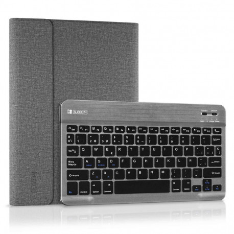 Case for Tablet and Keyboard Subblim SUB-KT2-BT0002 Grey Spanish Qwerty