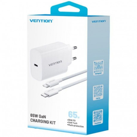 Seinalaadija Vention G14W0-EU 65 W Must