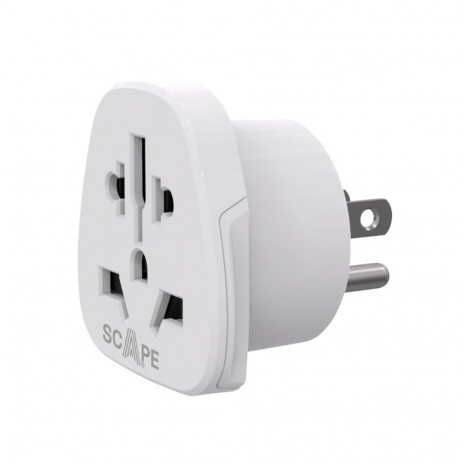 Plug adapter Scape Travel 830US Plastic 10 A