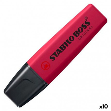 Fluorescent Marker Stabilo NATURECOLORS WILDFLOWER Red (10 Units)