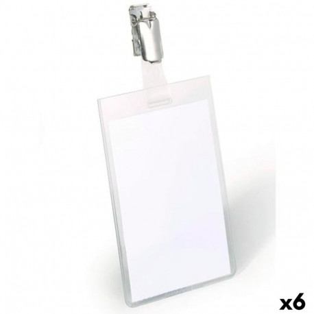 Electric Label Maker Durable Transparent Plastic 9 x 6 cm 25 Pieces (6 Units)