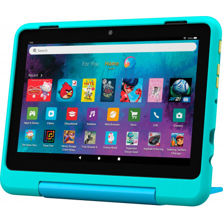 Amazon Fire HD 8 32GB Kids Pro (2024), hello teal (opened package)