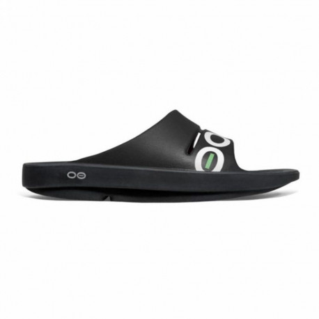 Men's Flip Flops OOfos Recovery Ooahh Sport Black