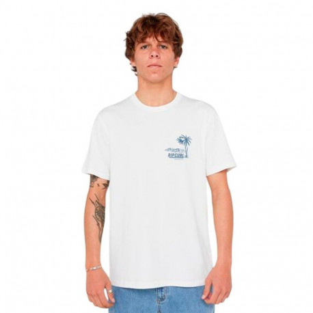 Lühikeste varrukatega T-särk, meeste Rip Curl Sportline Tubular Tee Valge