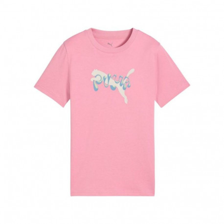 Child's Short Sleeve T-Shirt Puma Tweenerverse Graphic Pink
