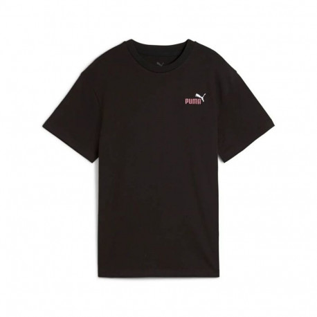 Child's Short Sleeve T-Shirt Puma Essentials 2 Color Black - 7-8 Years
