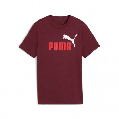 Child's Short Sleeve T-Shirt Puma Essentials 2 Color No.1 Maroon - 15-16 Years