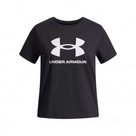 Laste Lühikeste varrukatega T-särk Under Armour Big Logo Must - 10-12 aastat
