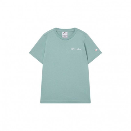 Child's Short Sleeve T-Shirt Champion Icons Contrast Aquamarine