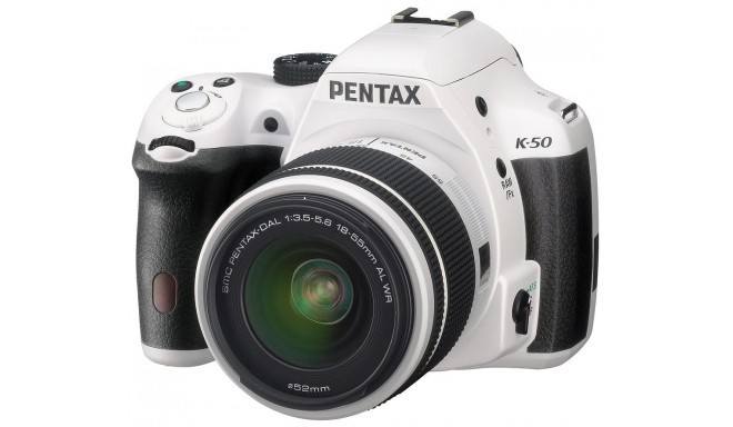 Pentax K-50 + 18-55мм WR Kit, белый