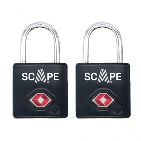 Võtmega tabalukk Scape Travel TSA-K02 Metall Ristkülikukujuline